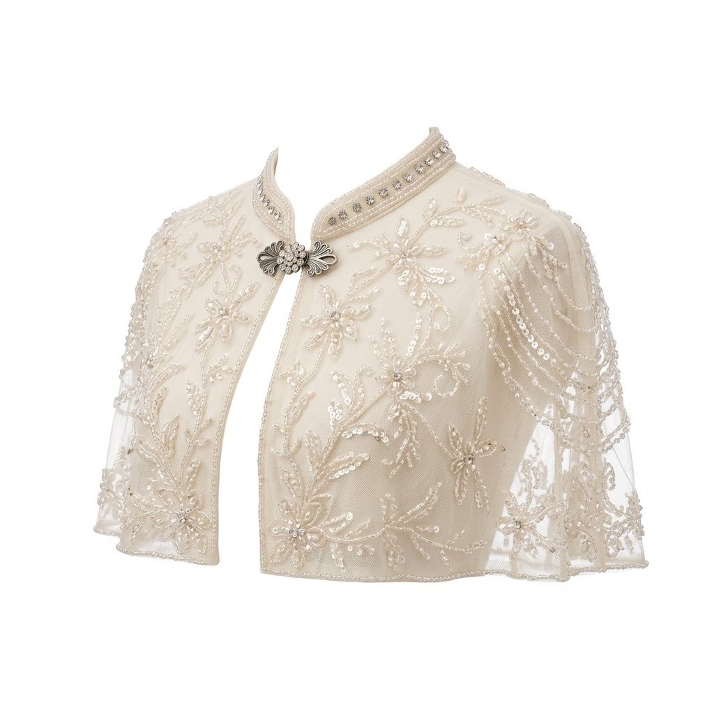 Beaded Capelet Wrap 3