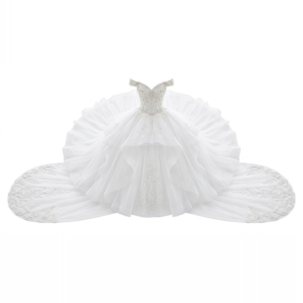 Corte de Honor Beaded Ballgown