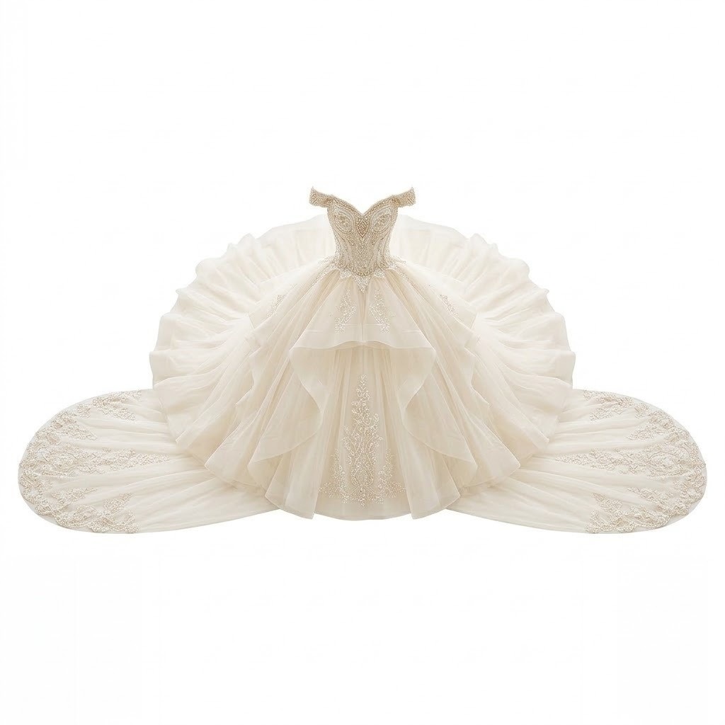 Corte de Honor Beaded Ballgown 3