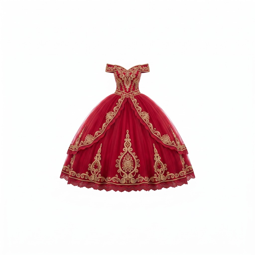 Soutache Charro Ranchera Gown
