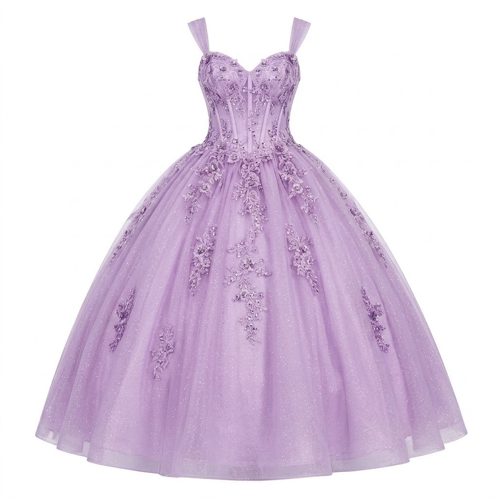 Sweet Sixteen Glitter Tulle Gown 2